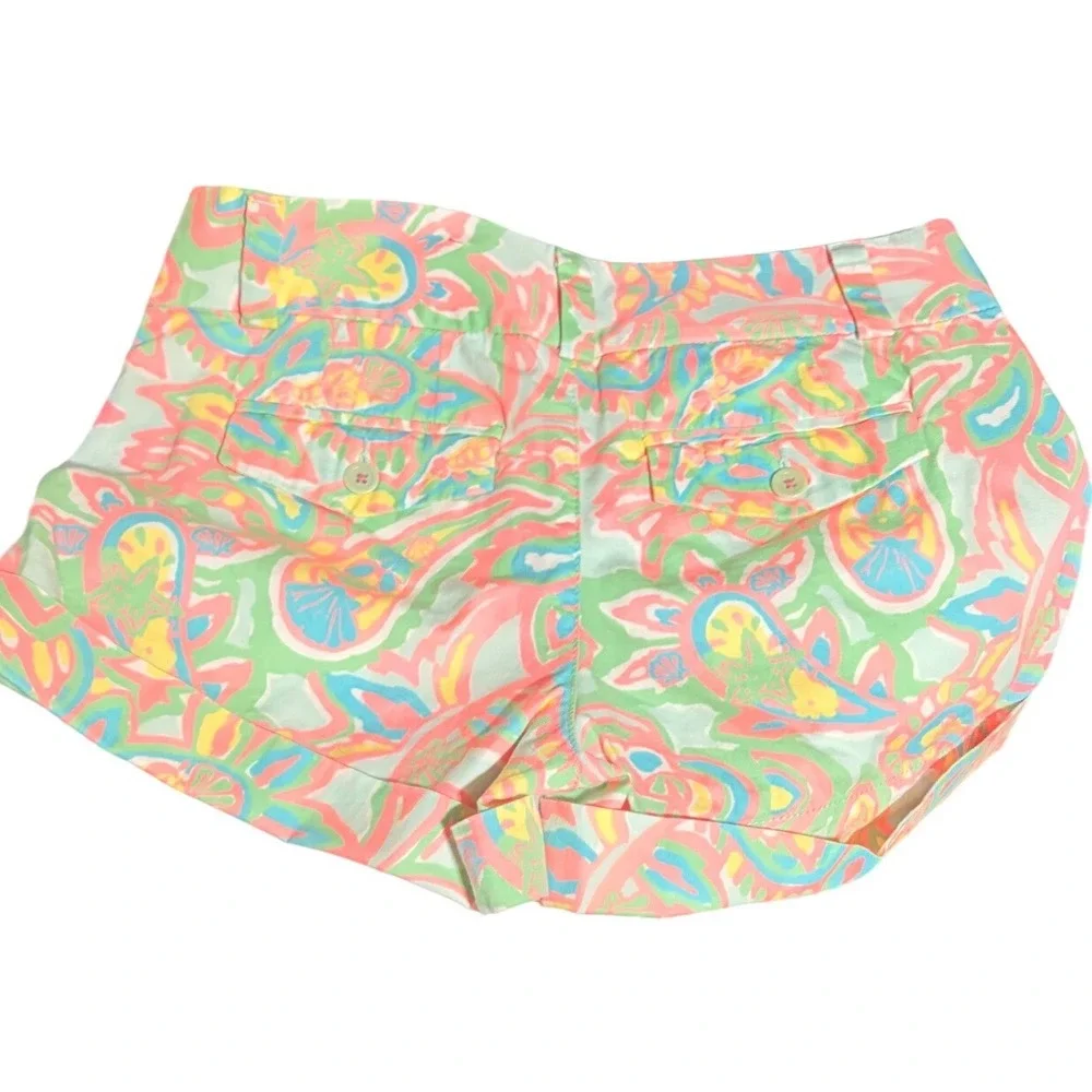 Lilly Pulitzer Barclay Short Womens Size 00 Multicolor Paisley